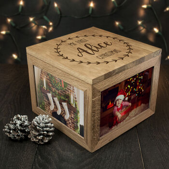 Personalised My First Christmas Photo Cube, 4 of 5