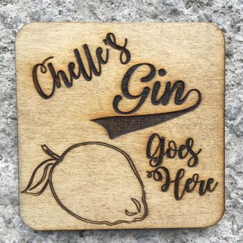 Personalised Gin Coasters, 3 of 4