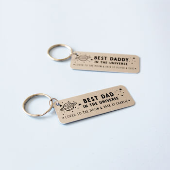 Best Dad In The Universe Personalised Keyring, 5 of 7