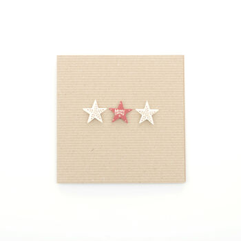 Handmade Christmas Stars Card, 2 of 3