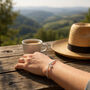 Sterling Silver Robin Beaded Stretch Bracelet, thumbnail 5 of 11