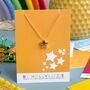 Personalised Star Necklace Star Pattern, thumbnail 1 of 12
