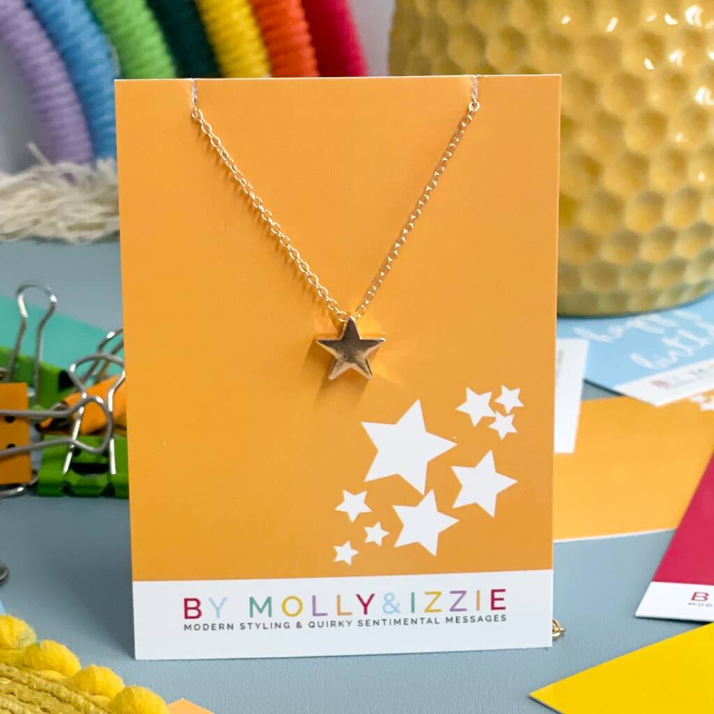 Personalised Star Necklace Star Pattern, 1 of 12