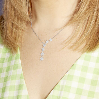 Personalised Initials Star Cascade Necklace, 5 of 7