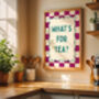 What's For Tea? Kitchen Art Print, thumbnail 2 of 5