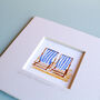 British Summer Beach Chairs Mini Art Print, thumbnail 2 of 9