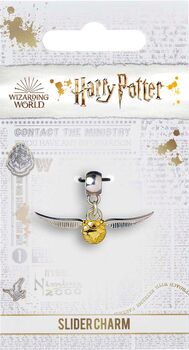 Harry Potter Golden Snitch Slider Charm Silver, 2 of 2