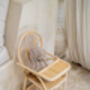 Kindred Rattan Doll High Chair For Pretend Play, thumbnail 2 of 3