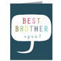 Mini Best Brother Card, thumbnail 2 of 5