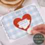 Personalised Father's Day Gift Scratch Voucher With Blue Gingham Design, thumbnail 1 of 3