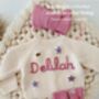 Personalised Cream Name Cardigan,Baby Gift, thumbnail 10 of 12