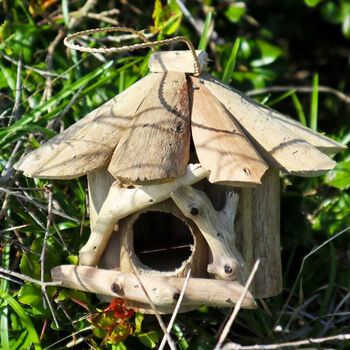 Handmade Wooden Bird House And Garden Nesting Box, 4 of 12