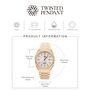 Gold Stainless Steel Wrist Watch For Men, thumbnail 7 of 8
