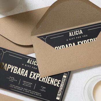 Personalised Capybara Experience Gift Voucher For Her, 5 of 8