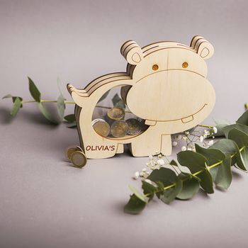 Hedgehog Personalised Children's Money Box, 5 of 8
