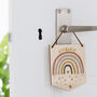 Our Little Rainbow Mini Wooden Flag Wall Hanging, thumbnail 1 of 3