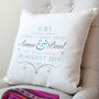 Personalised Wedding Vows Cushion, thumbnail 1 of 3