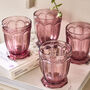 Set Of Four Bella Perle Amethyst Glass Tumblers, thumbnail 1 of 7