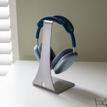 Personalised Solid Stainless Steel Headphone Stand, 6 of 7