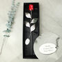 Personalised Silver Plated Red Rose, thumbnail 6 of 7