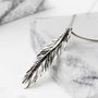 Freedom Feather Silver Necklace And Earrings Gift Set, thumbnail 5 of 10