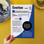 Personalised Season Print Gift For Everton Fans, thumbnail 3 of 6