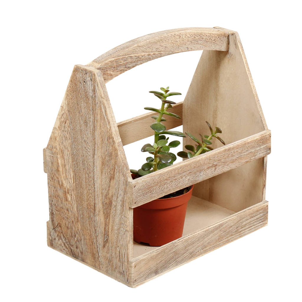 Personalised Vintage Garden Plant Carrier By Dibor