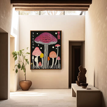 Psychedelic Mushroom Framed Artwork Tripped, 3 of 8