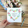 Floral Heart Mother's Day Card, thumbnail 6 of 6
