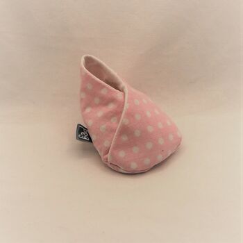 Reclaimed Eco Friendly Delicate Pink Baby Shoes, 9 of 11