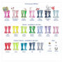 Personalised Anniversary Welly Boot Tea Towel, thumbnail 3 of 4