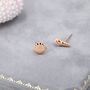Sterling Silver Mismatched Tiny Seashell Stud Earrings, thumbnail 5 of 11