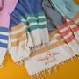 Personalised Cotton Throw Shawl Towel, Gift Set For Mothers, thumbnail 5 of 11