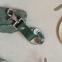 Custom Country Green Leather Travel Keyring Gift Set, thumbnail 5 of 6