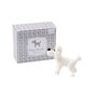 Artisan Glass White Poodle With Gift Box, thumbnail 2 of 2