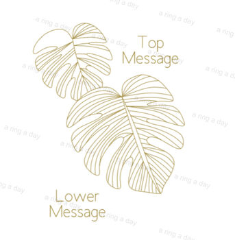 Personalised Monstera Thank You Teacher Gold Foil Card, 3 of 9