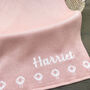 Personalised Knitted Sheep Baby Blanket, thumbnail 3 of 5