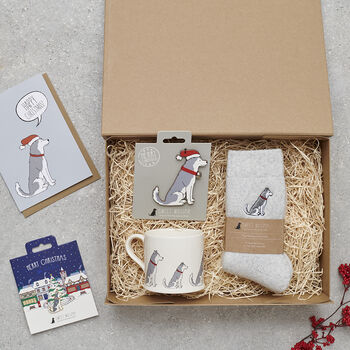 Christmas Husky Dog Pin Badge, 4 of 12