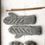 Melrose Mittens Knitting Kit, thumbnail 5 of 6