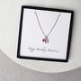 Personalised Swarovski Birthstone And Initial Necklace, thumbnail 1 of 11