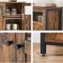 Sideboard With Glass Doors And Steel Frame, thumbnail 5 of 9