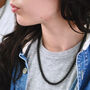 Customisable Unisex Black Box Link Chain Necklace, thumbnail 2 of 12