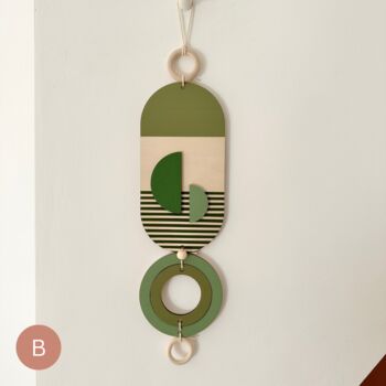 Small Green Tones Modern Style Wall Hanging, 3 of 7