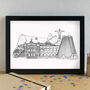 Rio De Janeiro Skyline Travel Art Print Unframed, thumbnail 3 of 6