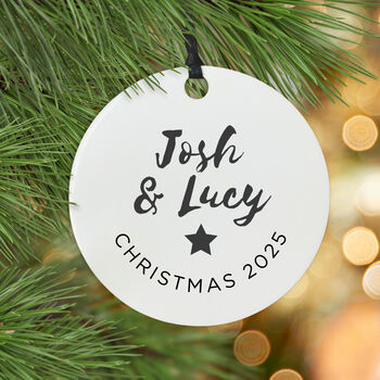 Couple's Christmas Tree Decoration, 5 of 5