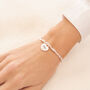 Angel Numbers 999 Silver Plated Beaded Bracelet, thumbnail 3 of 3