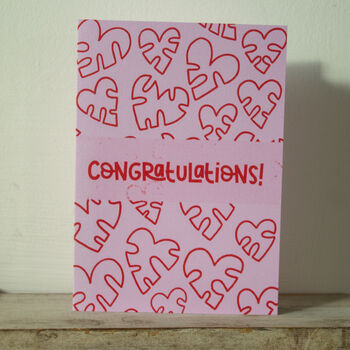 Monstera Leaf Inspired Congratulations Card, 4 of 11
