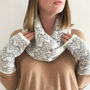Ladies Lambswool Knitted Snood With Big Waves Pattern, thumbnail 4 of 6