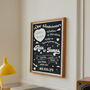 Retro Personalised Fun Wedding Print, thumbnail 1 of 3