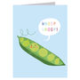 Mini Blue Peas Card, thumbnail 2 of 3